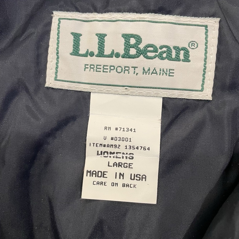 LL Bean Fleece Pullover Womens Large Brown Half Zip Lined Made in USA 1354764 - Picture 3 of 8